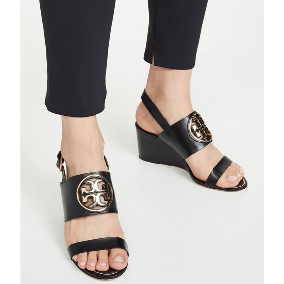 Tory Burch Miller Wedge Sandals - Picture 2 of 7